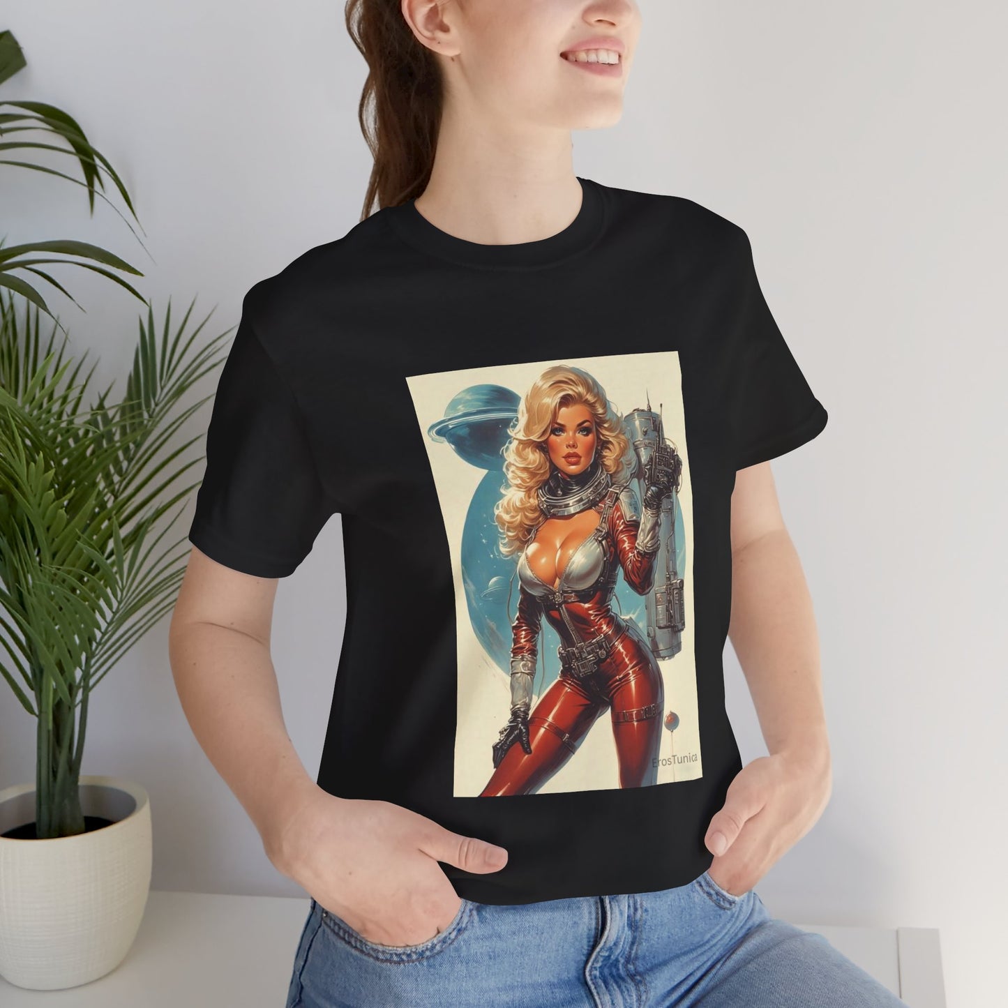 Cosmic Desire Space Girl Retro Tee
